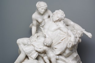 Diana and Endymion, Giuseppe Plura, marble, 1752