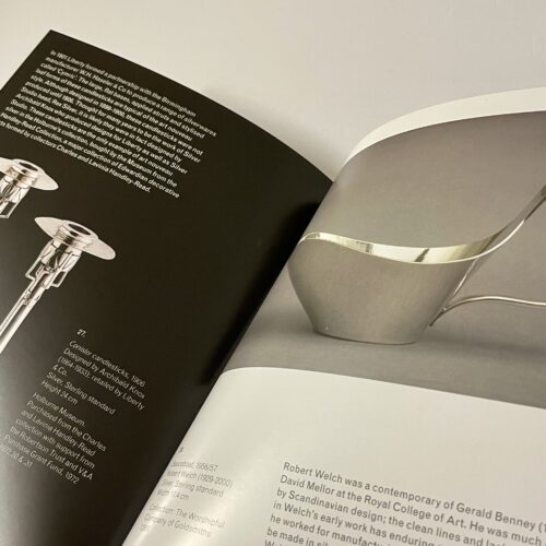 Silver exhibition catalogue inside page