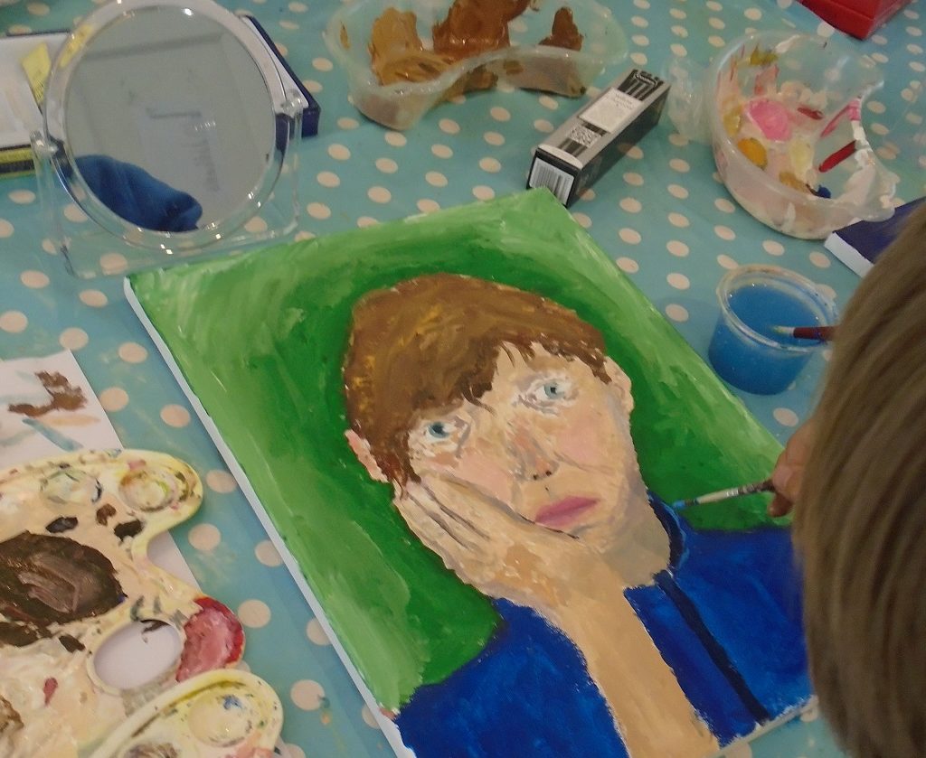 Art Masterclass for 11-18yrs: Painting Self-Portraits in Acrylics