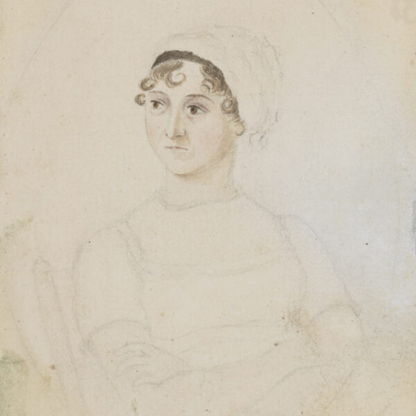 Jane Austen, by Cassandra Austen, circa 1810 © National Portrait Gallery, London