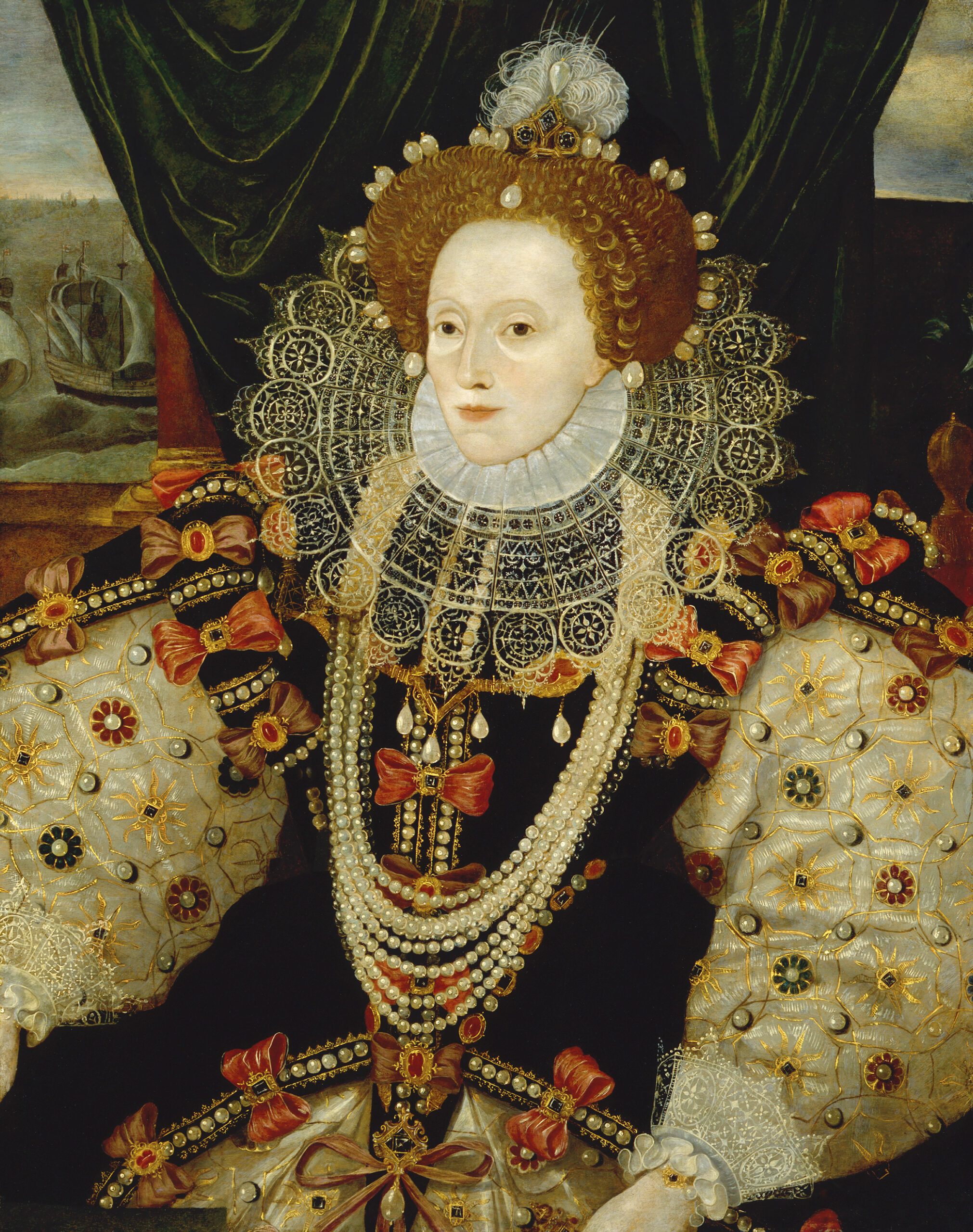 Queen Elizabeth I by Unknown English artist, circa 1588 © National Portrait Gallery, London